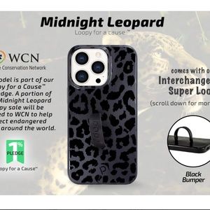 Loopy Case - iPhone 13 Pro (6.1" Screen) Midnight Leopard - Never Used